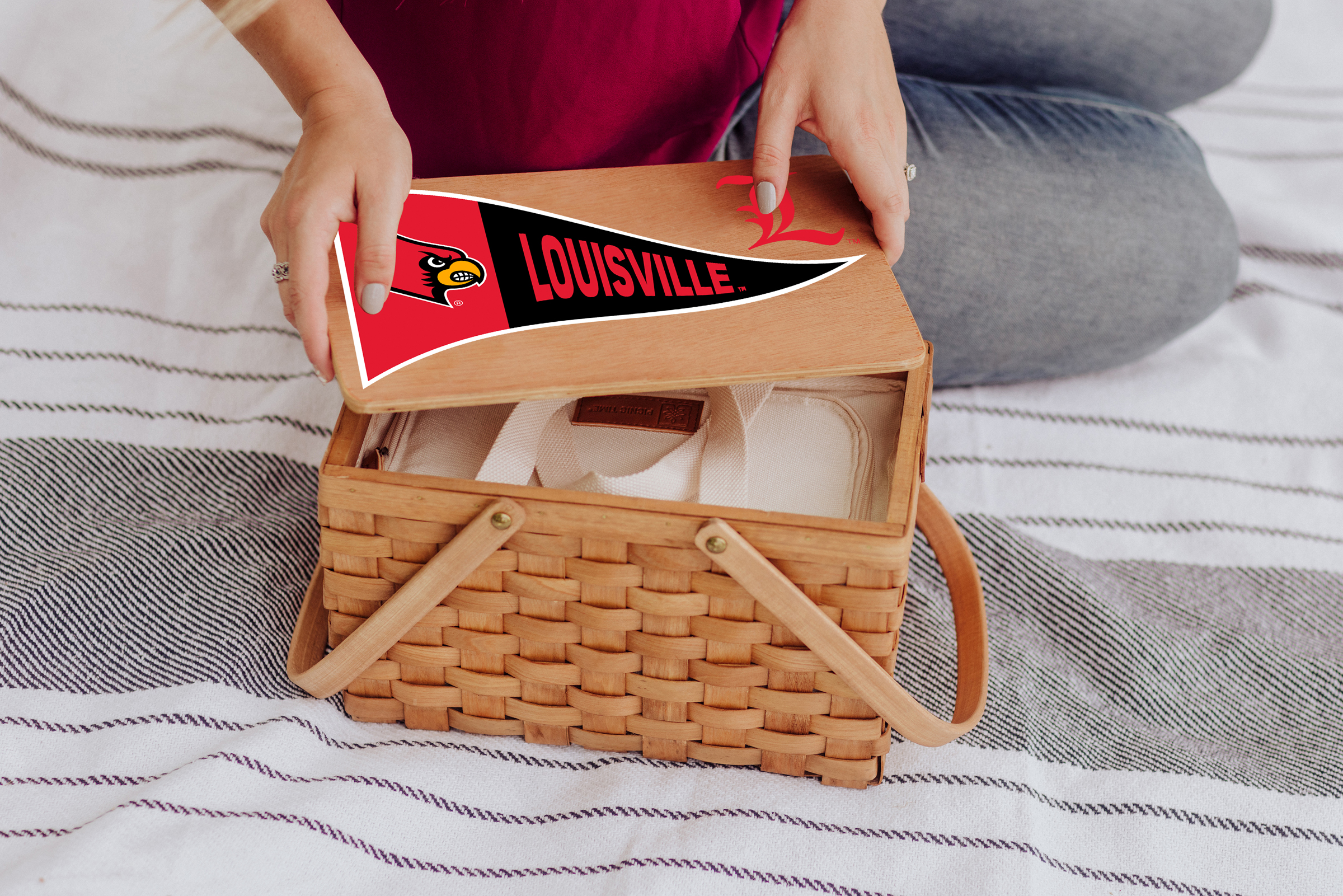 Louisville Cardinals - Poppy Personal Picnic Basket