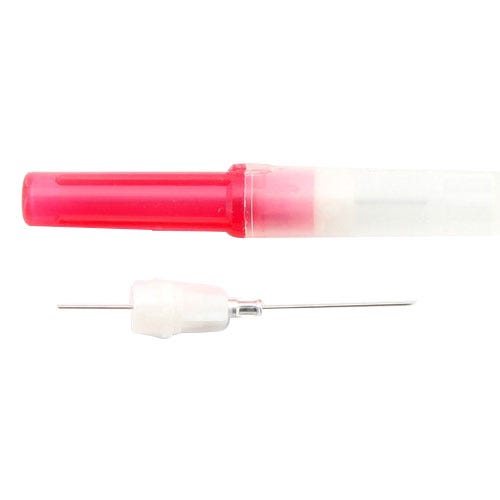 Monoject™ Dental Needle, 25 G Short (3/4"), Plastic Hub, Red - 100/Box