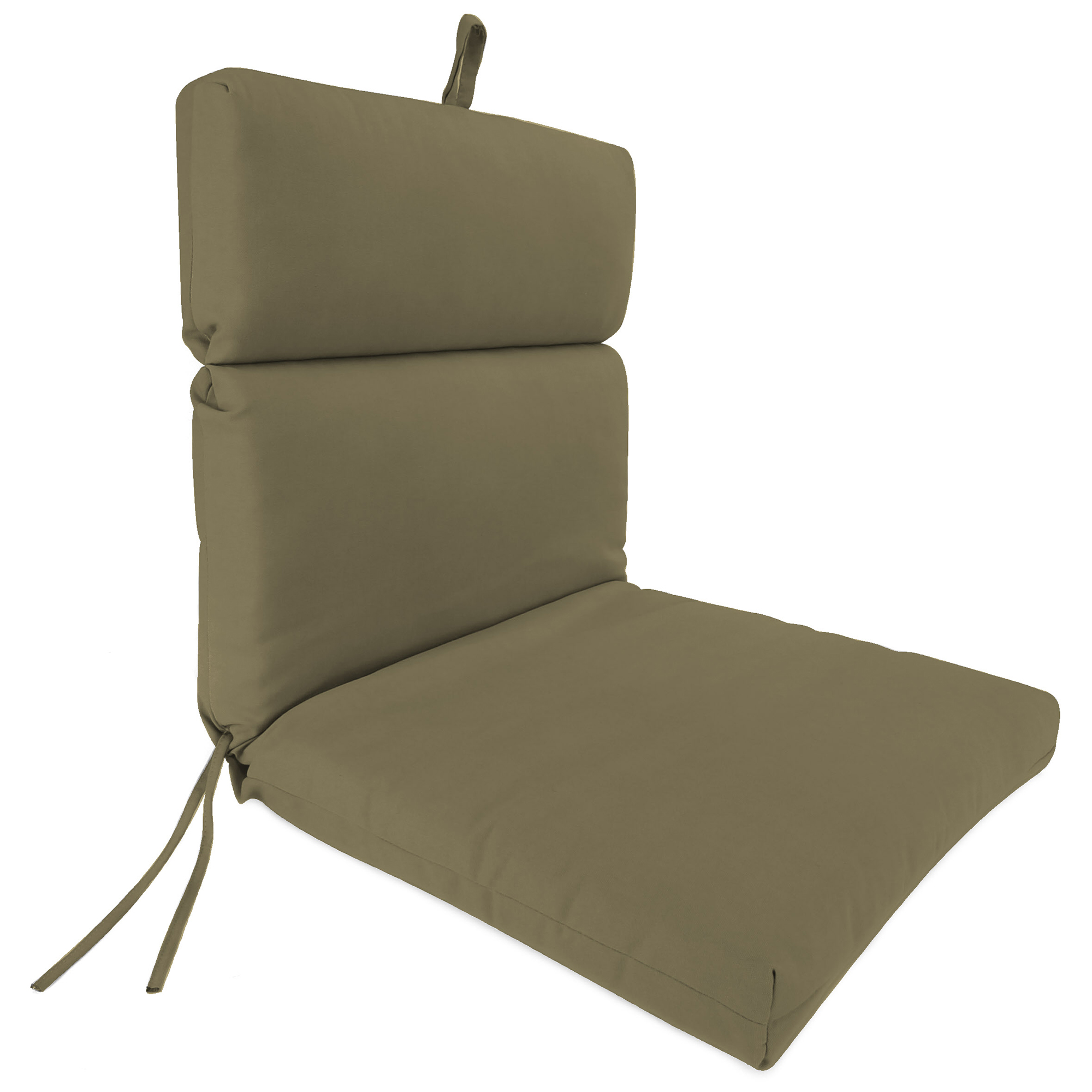 New Outdoor Dining Lounge Chair Cushion with Ties and Loop 22" x 44", UV Treated - Picture 18 of 24