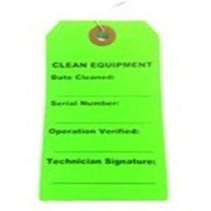 Medical Equipment Green Tags, CLEAN, 250 Tags
