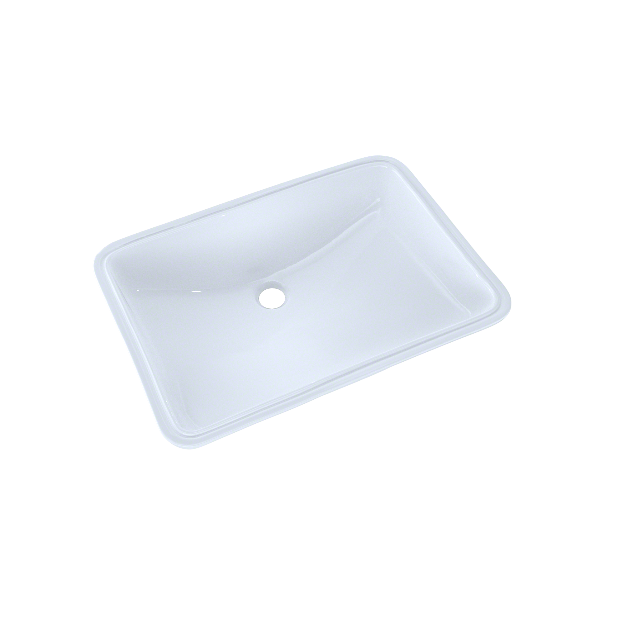 TOTO 21-1/4" x 14-3/8" Large Rectangular Undermount Bathroom Sink with CEFIONTECT, Cotton White, Vitreous China, LT540G#01