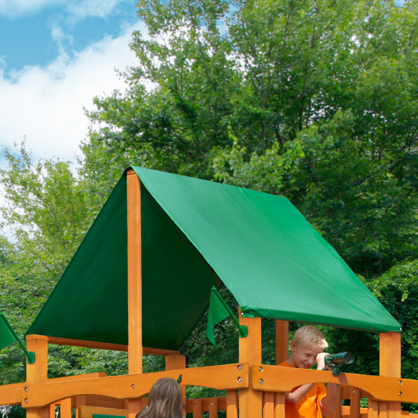 Deluxe Green Vinyl Canopy
