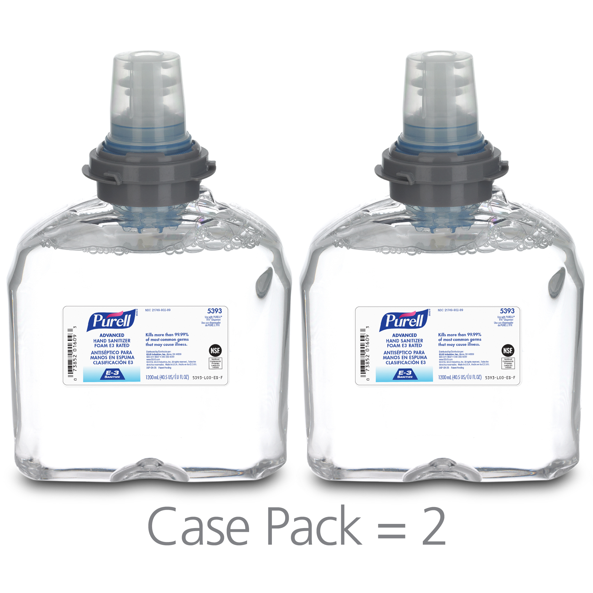 Picture of Advanced E3-Rated Instant Hand Sanitizer Foam, 1200 Ml Refill, 2/carton