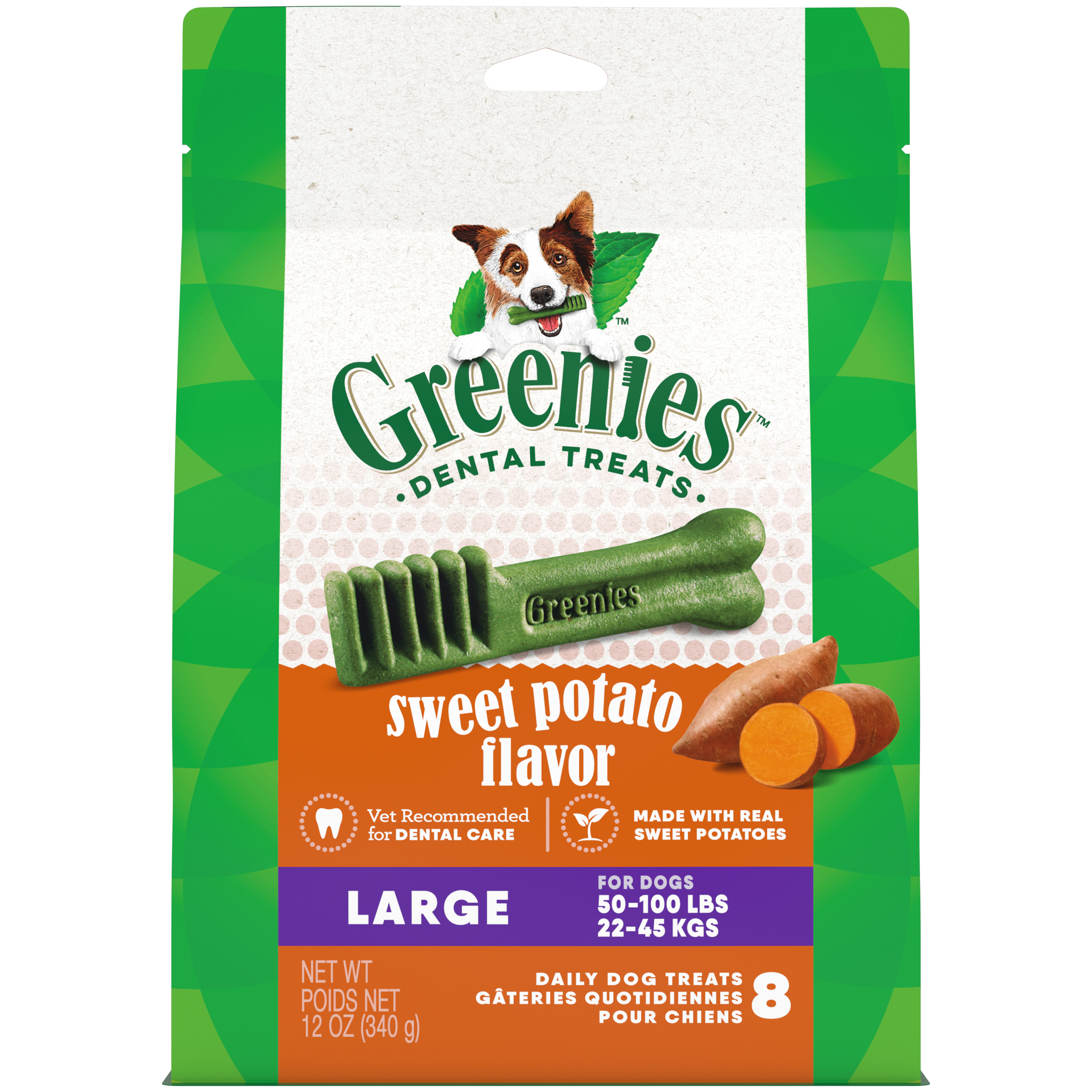 12oz Greenies Large Sweet Potato Treat Pack - Health/First Aid