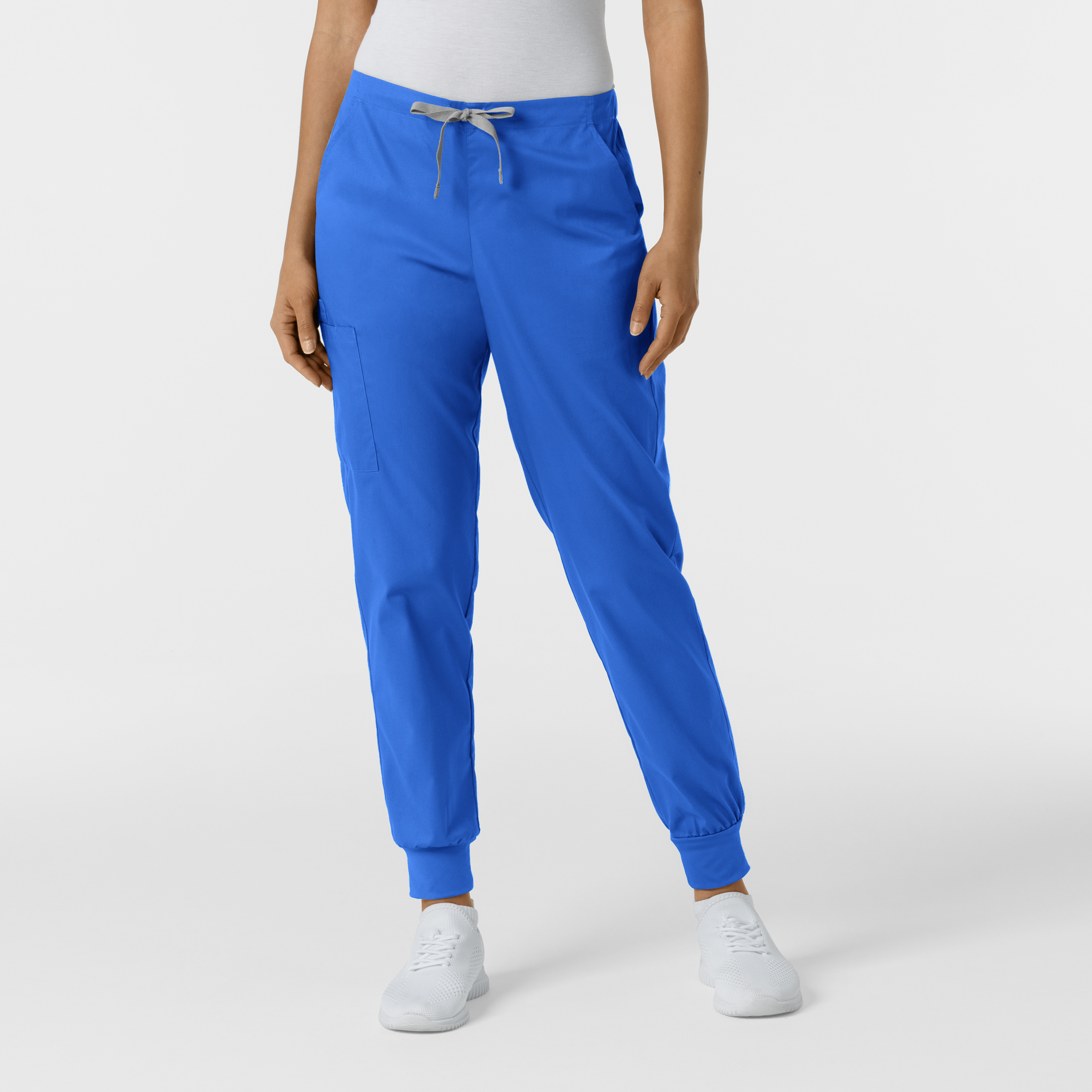 WORK 506 Women‘s 6 Pocket Breathable Cargo Jogger Scrub Pant with Elastic Back - Flat Front and Adjustable Drawstring wsl-Wonder Wink