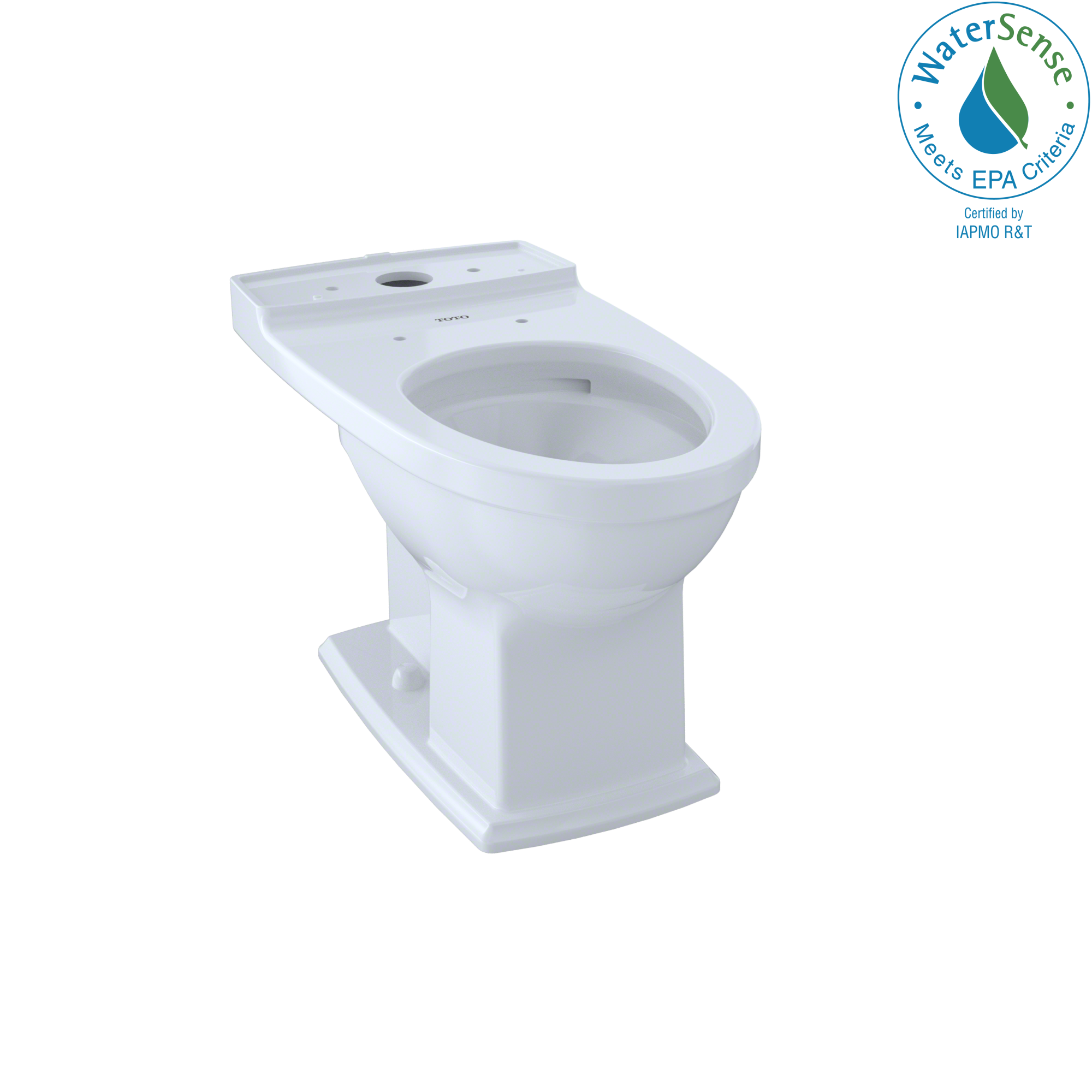 TOTO Connelly Universal Height Elongated Toilet Bowl with CEFIONTECT, Cotton White, Vitreous China, CT494CEFG#01