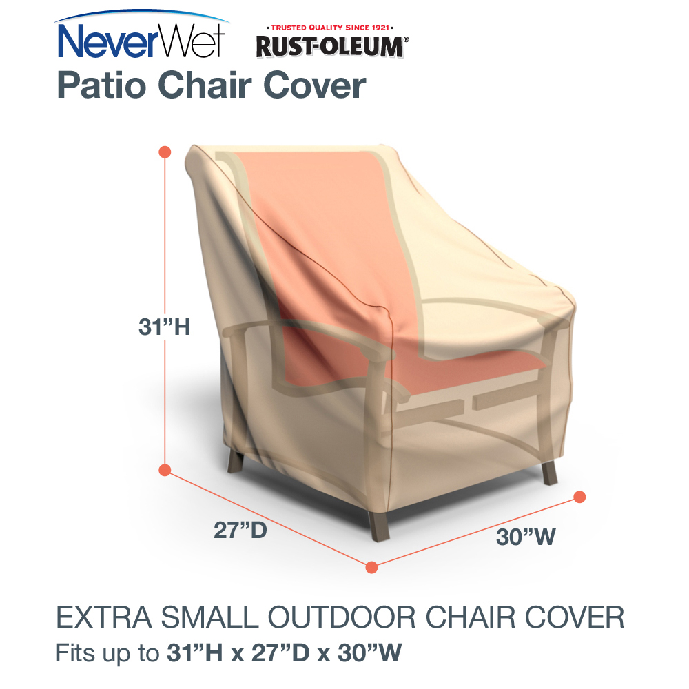 RustOleum NeverWet Patio Chair Covers Multiple Sizes Waterproof