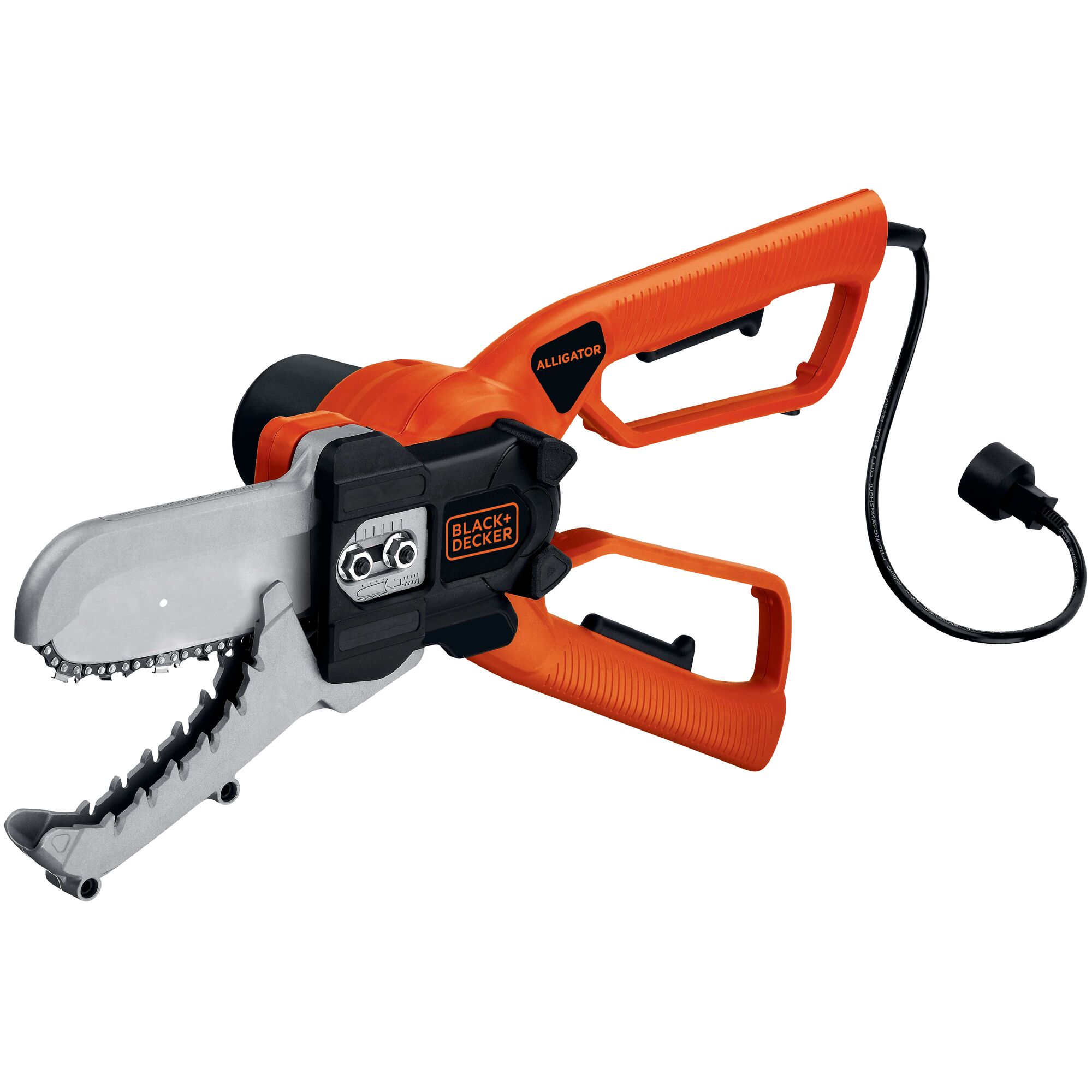 Electric Outdoor Lopper on white background.