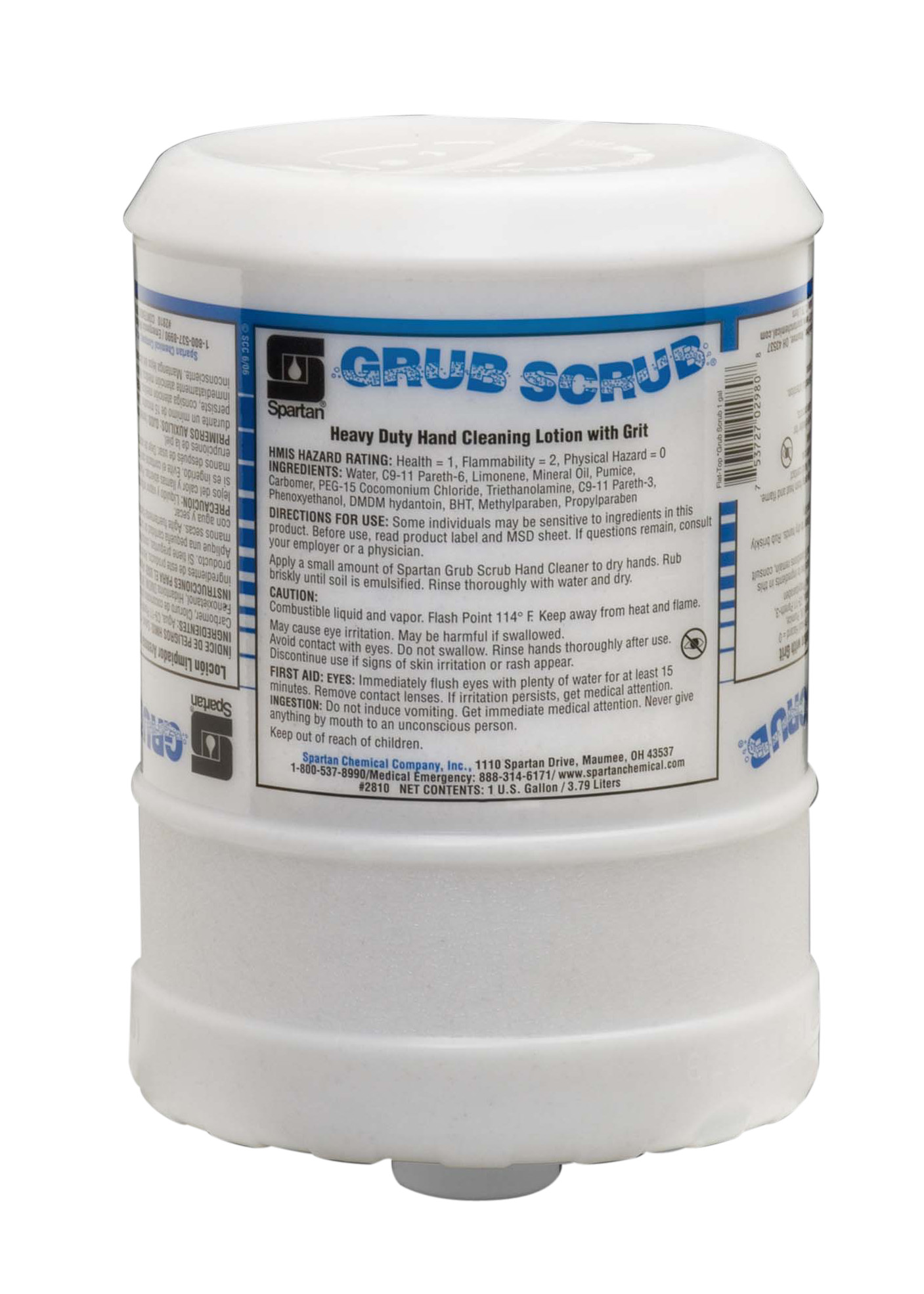Spartan Chemical Company Grub Scrub (Flat Top), 1 GAL 4/CSE *Flat Top