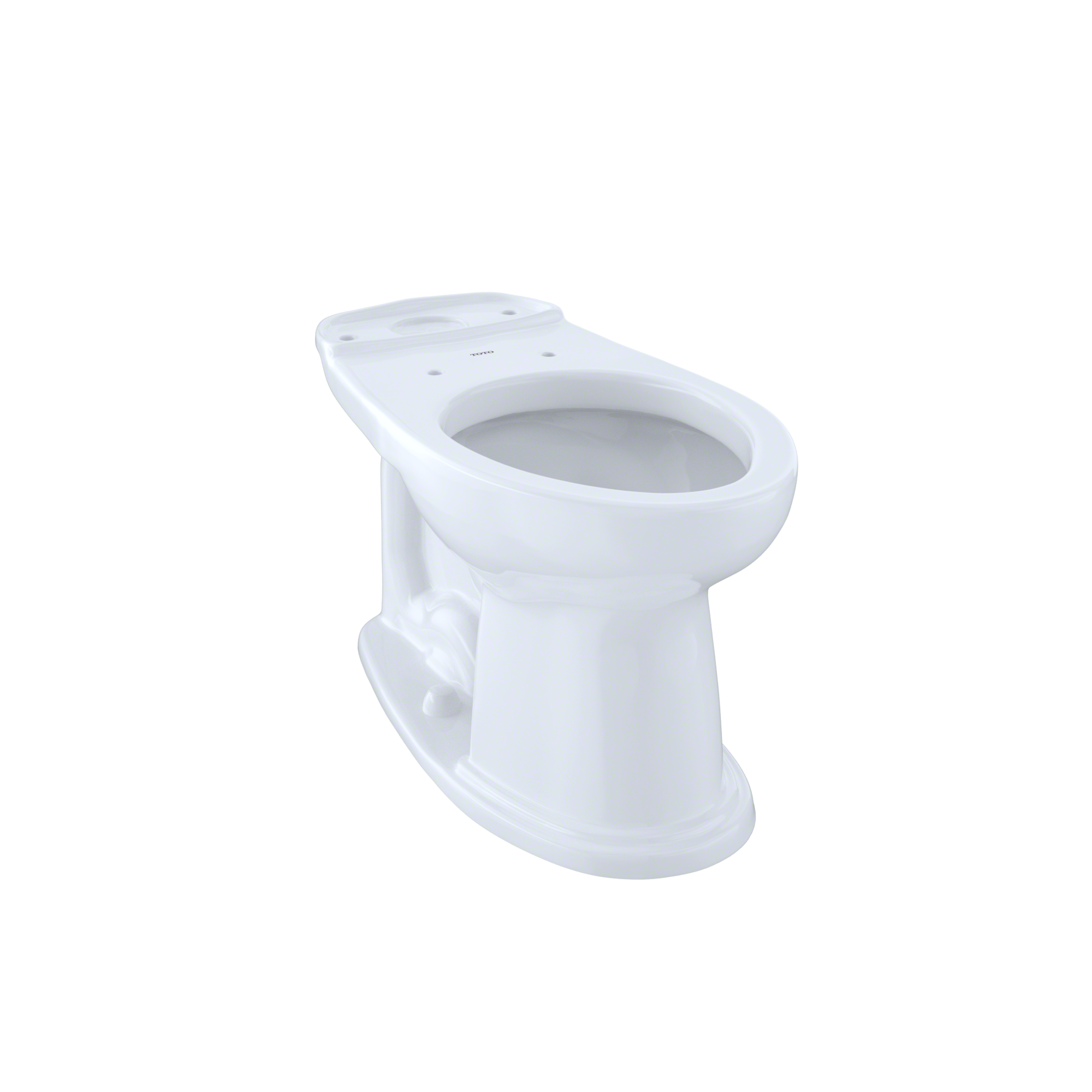 TOTO Dartmouth and WhitneyUniversal Height Elongated Toilet Bowl, Cotton White, Vitreous China, C754EF#01