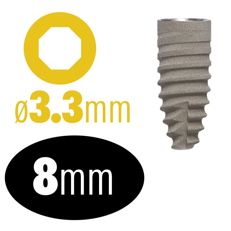 infinity Octagon BL Taper 3.3mm x 8mm