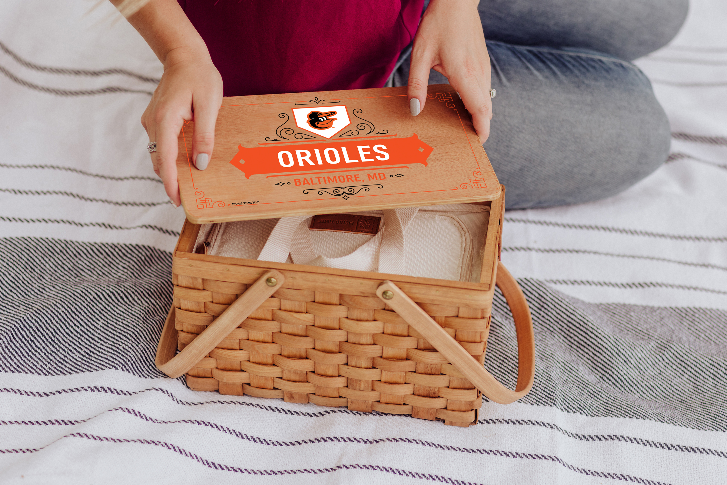 Baltimore Orioles - Poppy Personal Picnic Basket