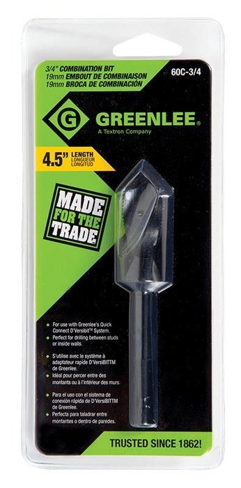 Product image for GREENLEE 60C-3/4 BIT COMBINATION QUICK CHANGE 3/4C (POP)