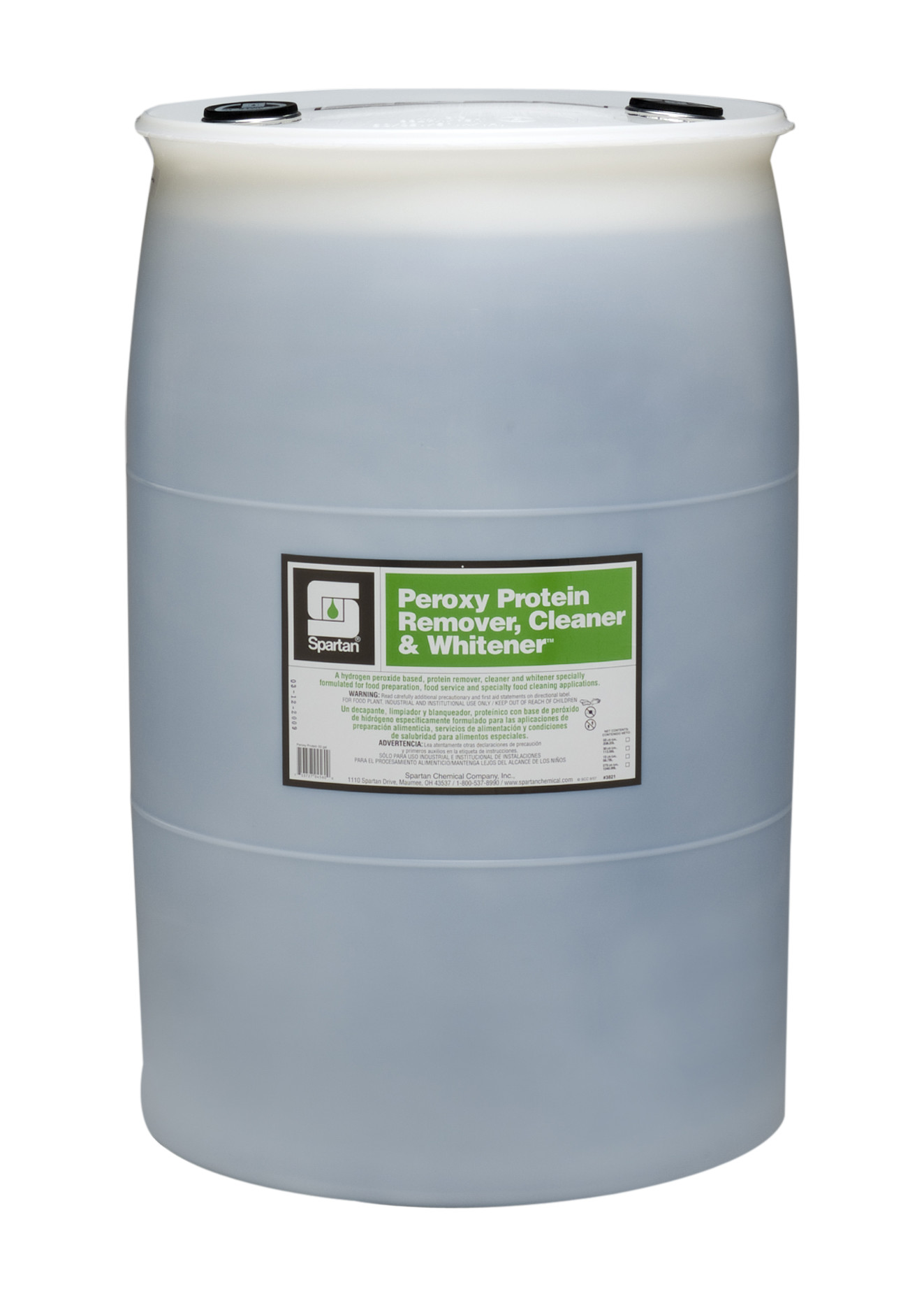 Spartan Chemical Company Peroxy Protein Remover, Cleaner & Whitener, 55 GAL DRUM