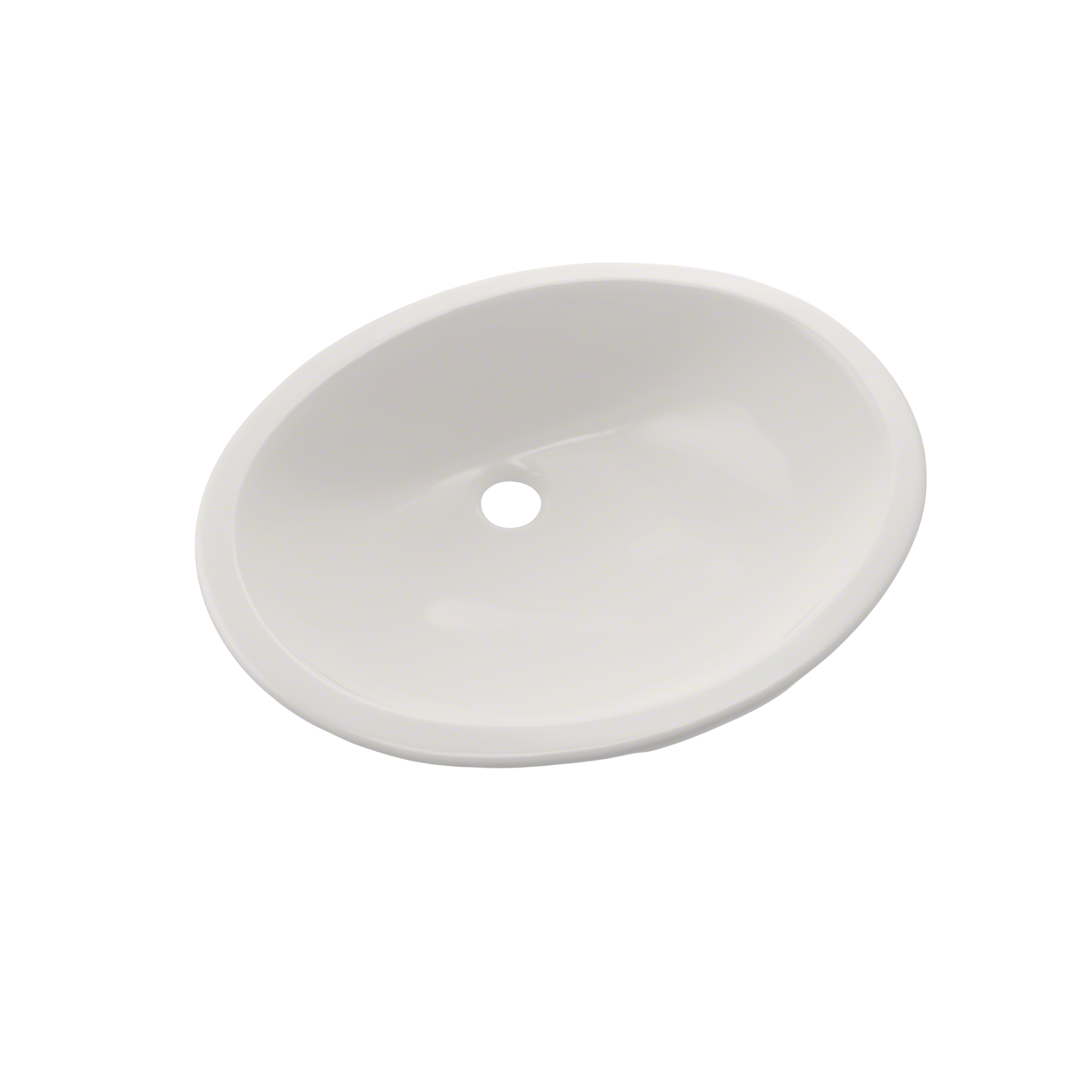 TOTO Rendezvous Oval Undermount Bathroom Sink with CEFIONTECT, Colonial White, Vitreous China, LT579G#11