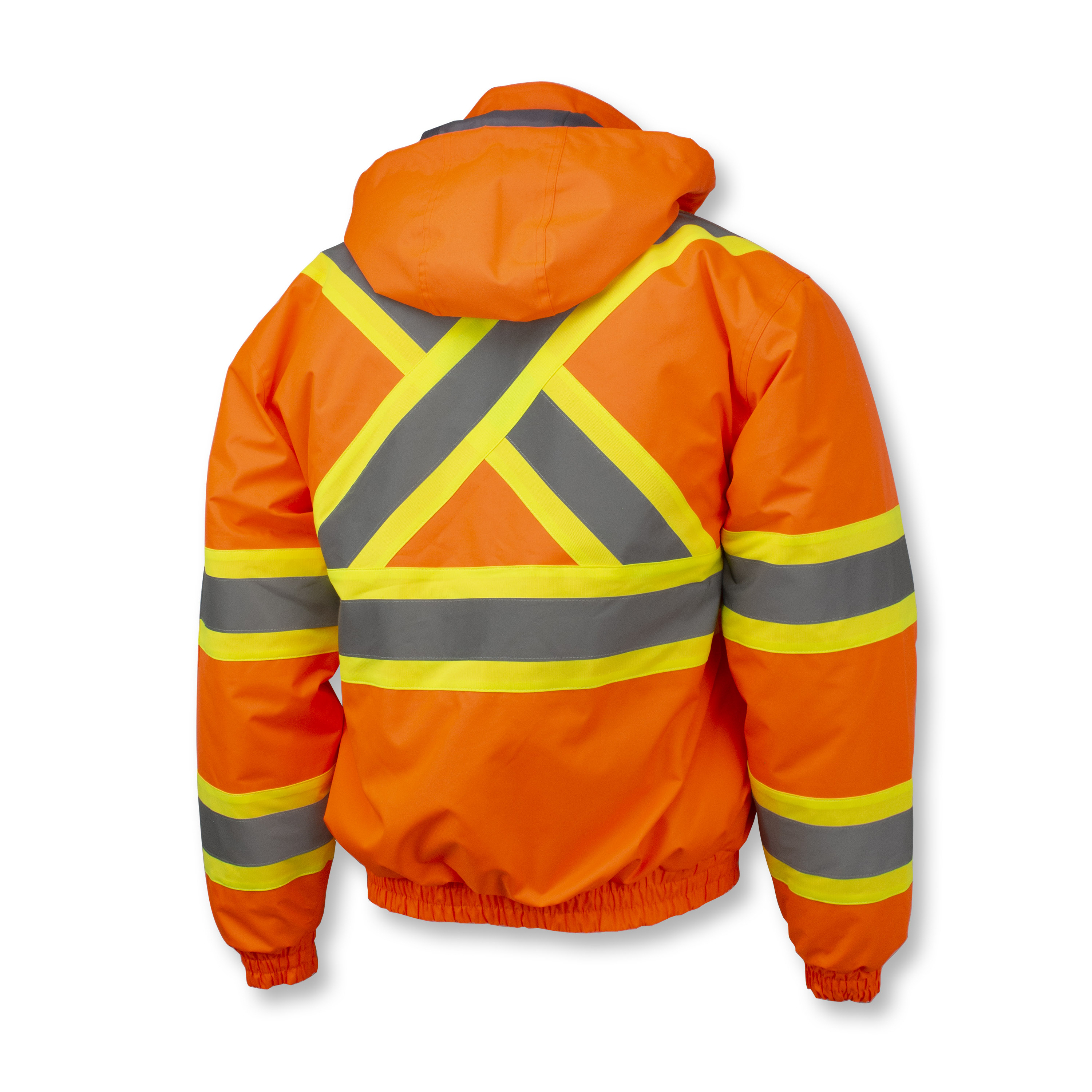 Picture of Radians SJ11QX-3 Class 3 X-Back High Visibility Quilted Bomber Jacket with Hood