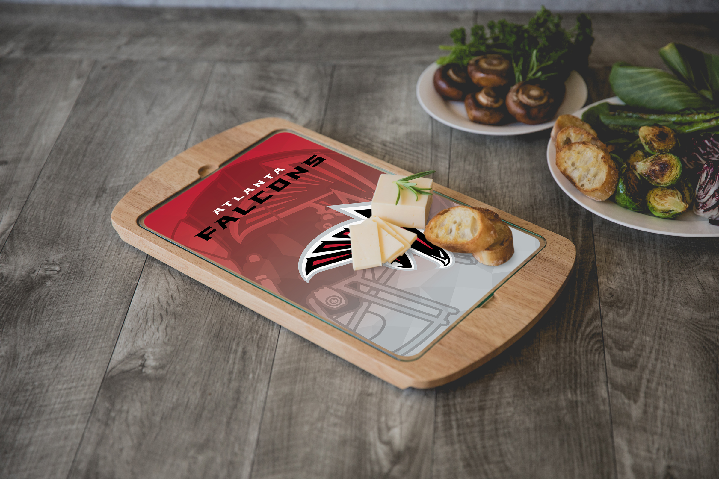 Atlanta Falcons - Billboard Glass Top Serving Tray