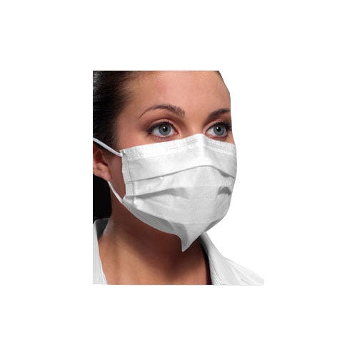 SecureFit Ultra Sensitive Level 3 Fog Free Earloop Masks White 40/Box