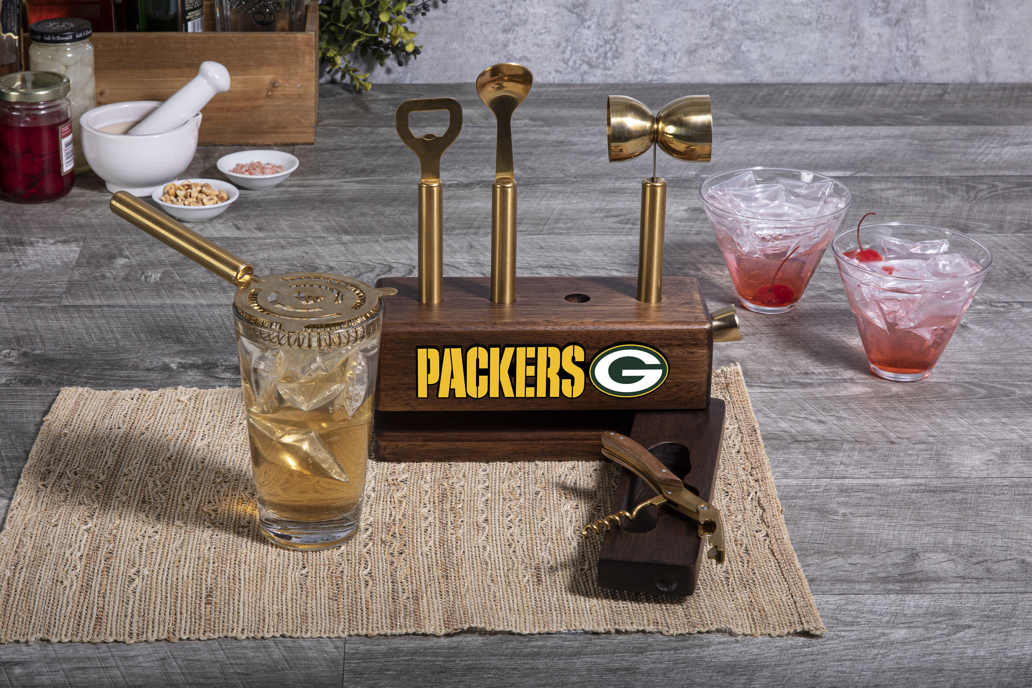 Green Bay Packers - Sidecar 5-Piece Bar Tool Set