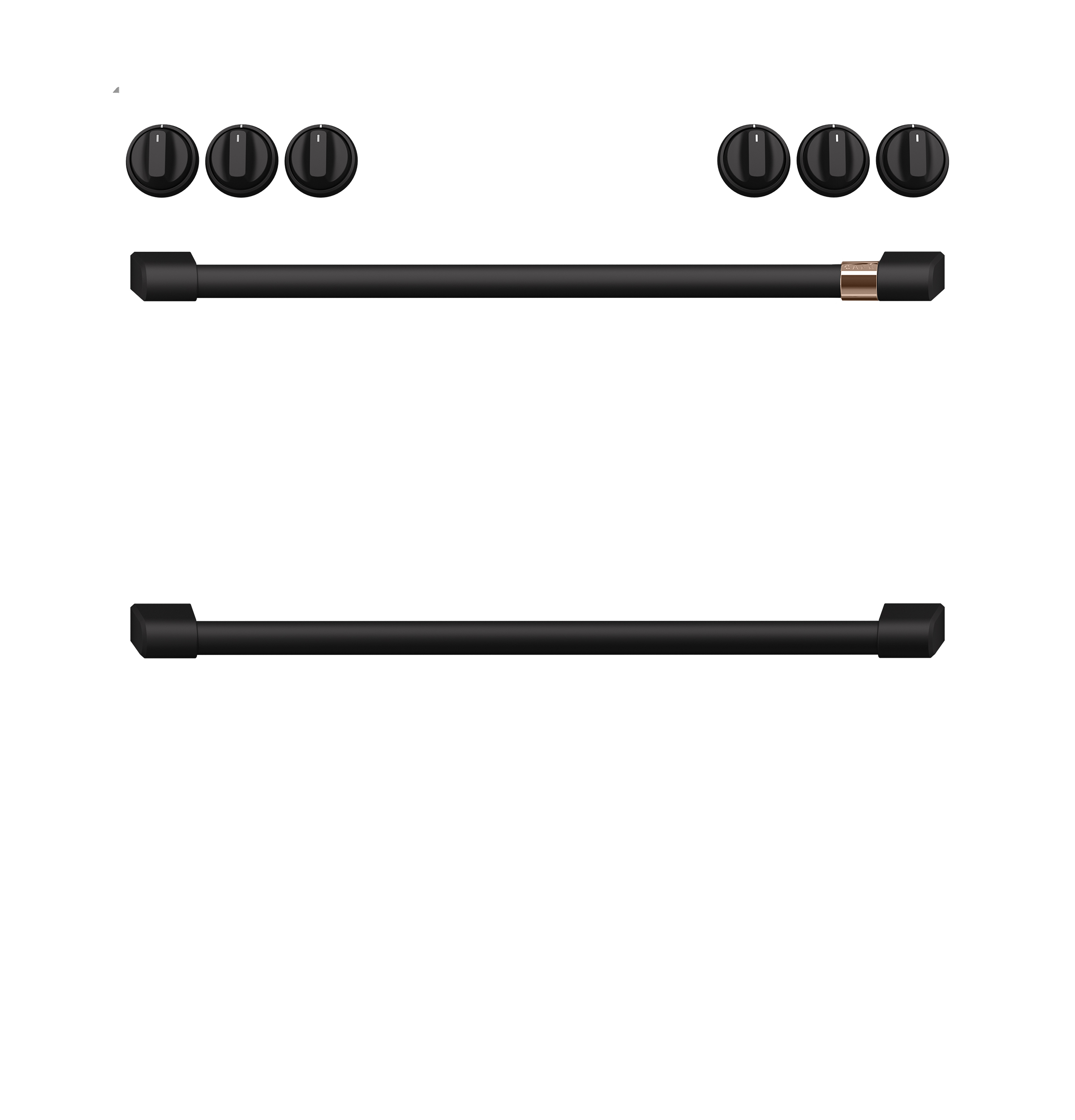 Front Cntrl Elec Knobs,Hndls Flat Black — Not Connectable view 2
