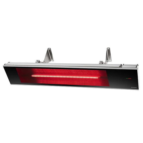 Chauffeterrasse infrarouge en vitrocéramique de la série DIR extérieur/intérieur de Dimplex