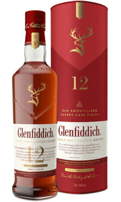 GLENFIDDICH 12 YEAR OLD SHERRY CASK FINISH SINGLE MALT SCOTCH WHISKY