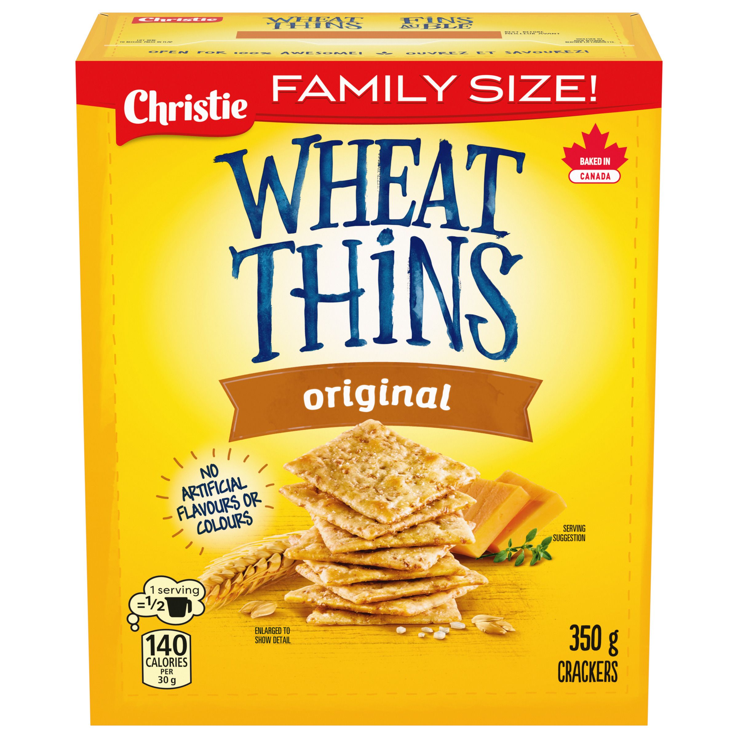 Wheat Thins Original Family Size Crackers 350 G