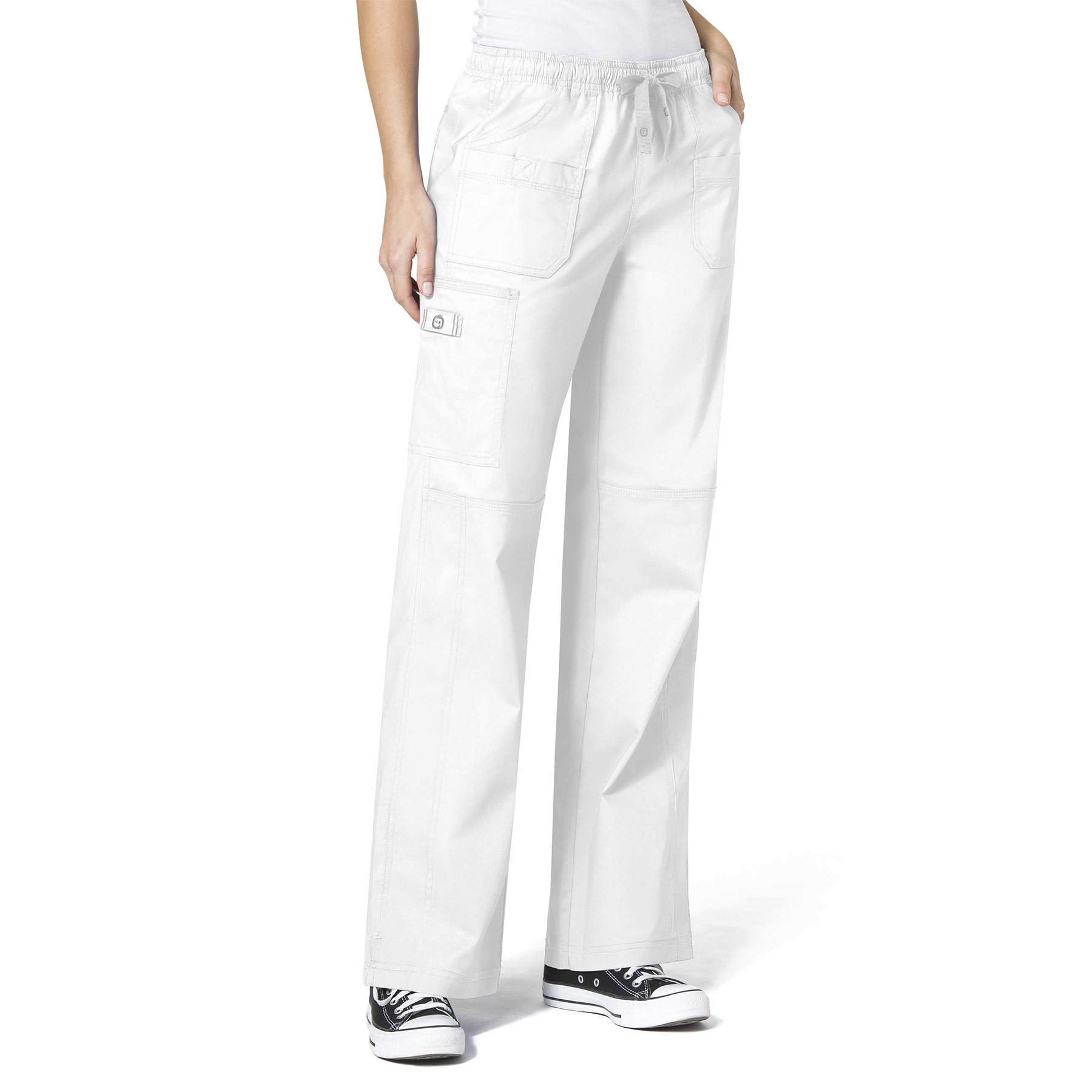 WonderFLEX Women&#8216;s Faith Multi-Pocket Cargo Scrub Pant-Wonder Wink