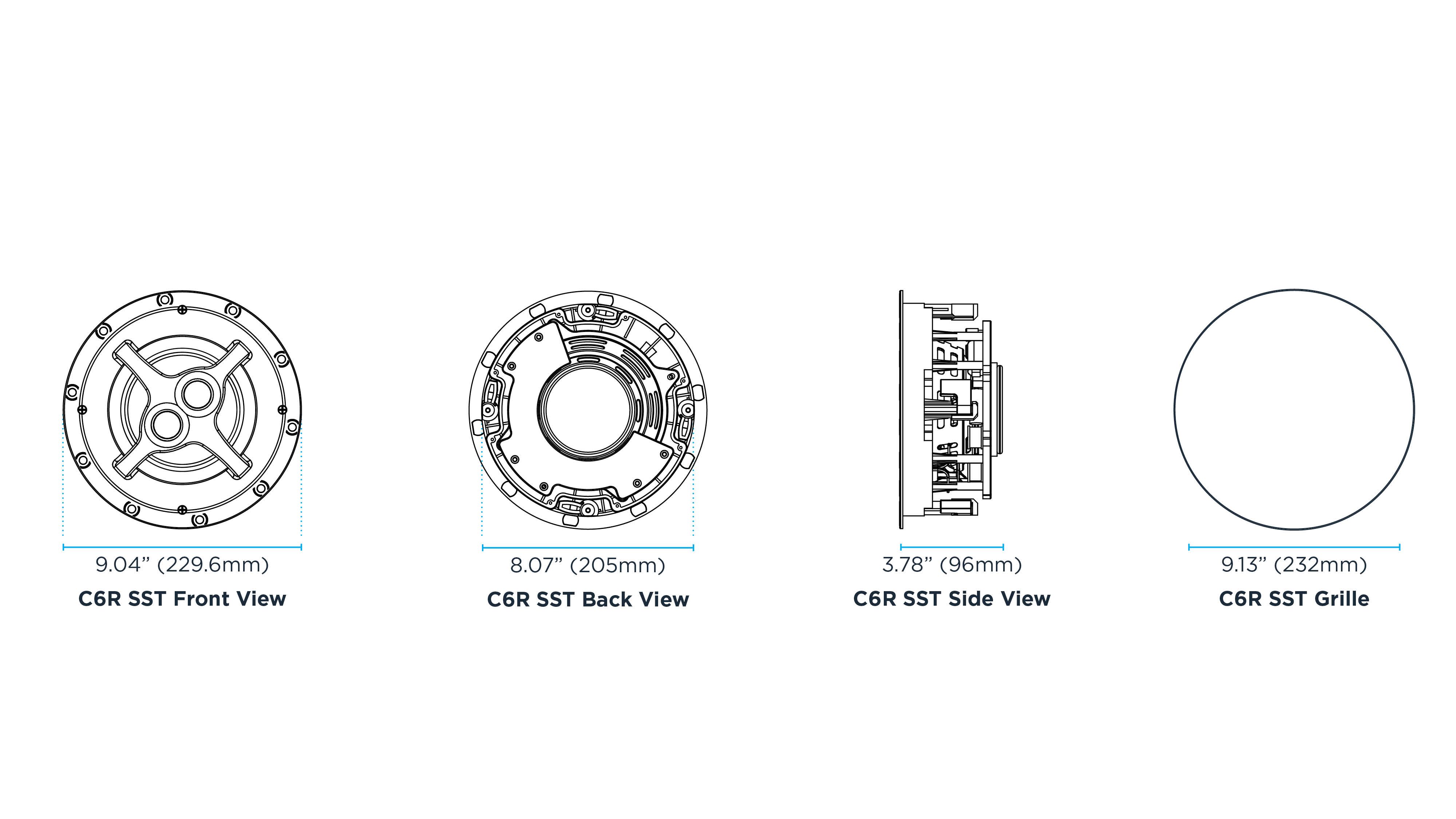 C6R SST Dimensional Drawings