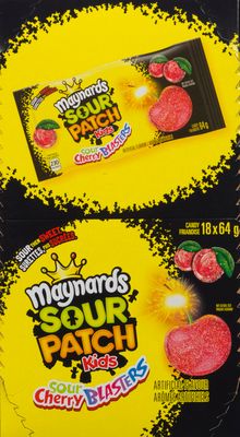 Maynards Sour Cherry Blasters Candy, 64 Grams (Pack of 18)-thumbnail-2