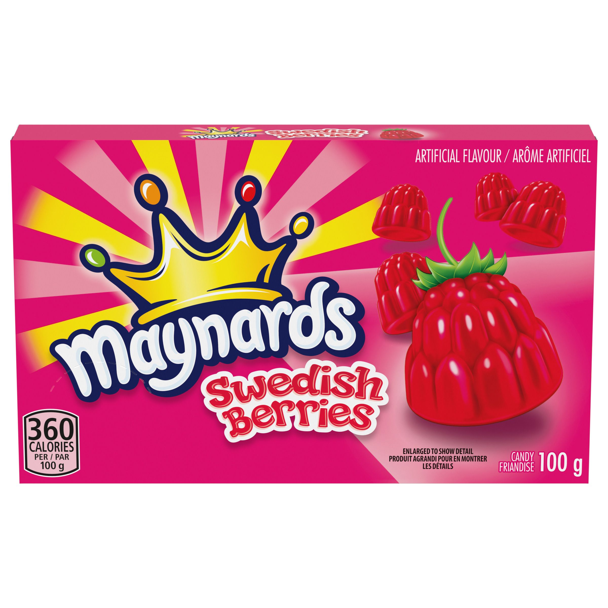Maynards Swedish Berries Gummy Candy, 100g-0