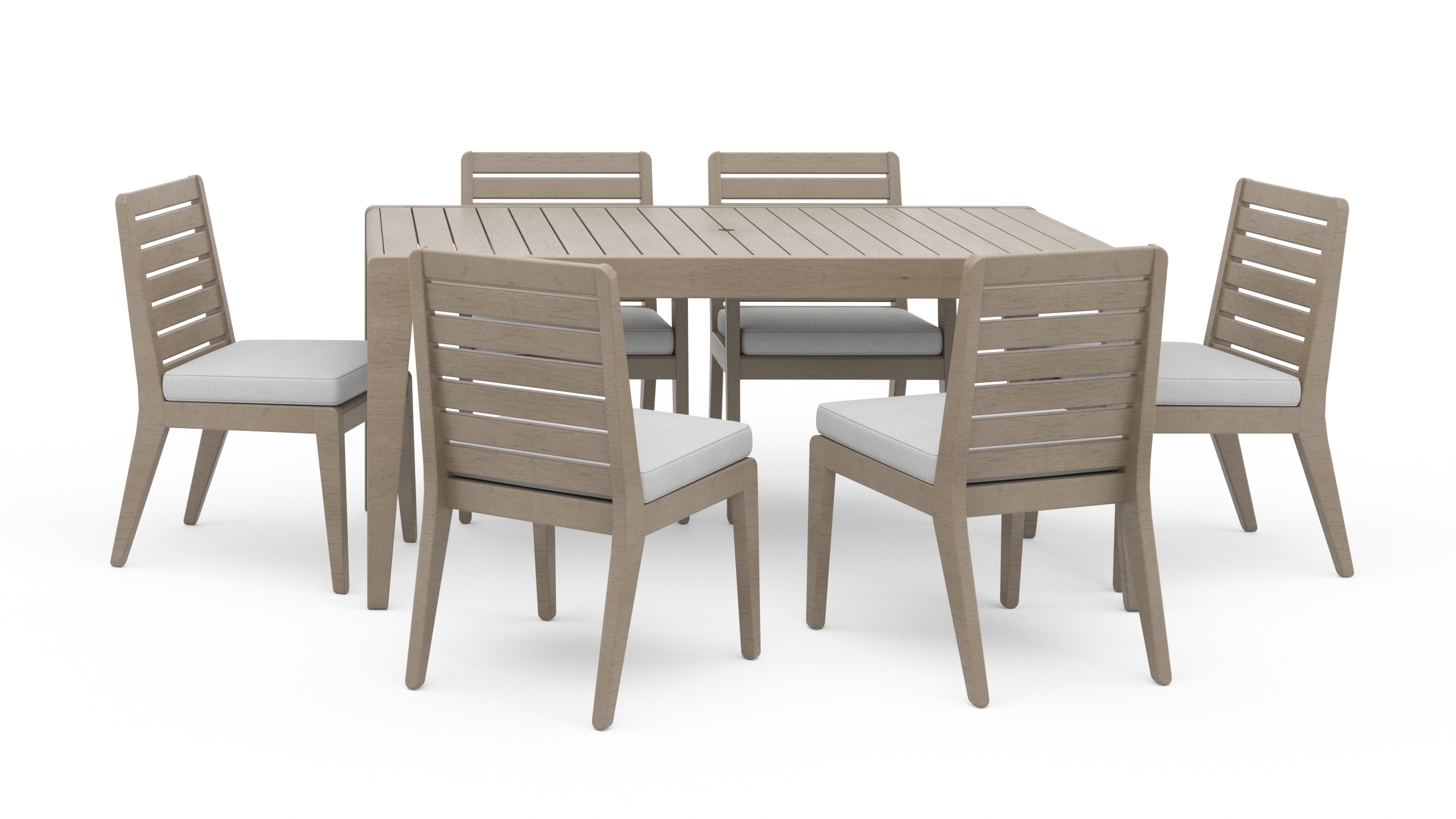 Homestyles Sustain Outdoor Dining Table and Six Chairs