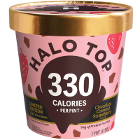 Chocolate Covered Strawberry Light Ice Cream, 16 fl oz Pint