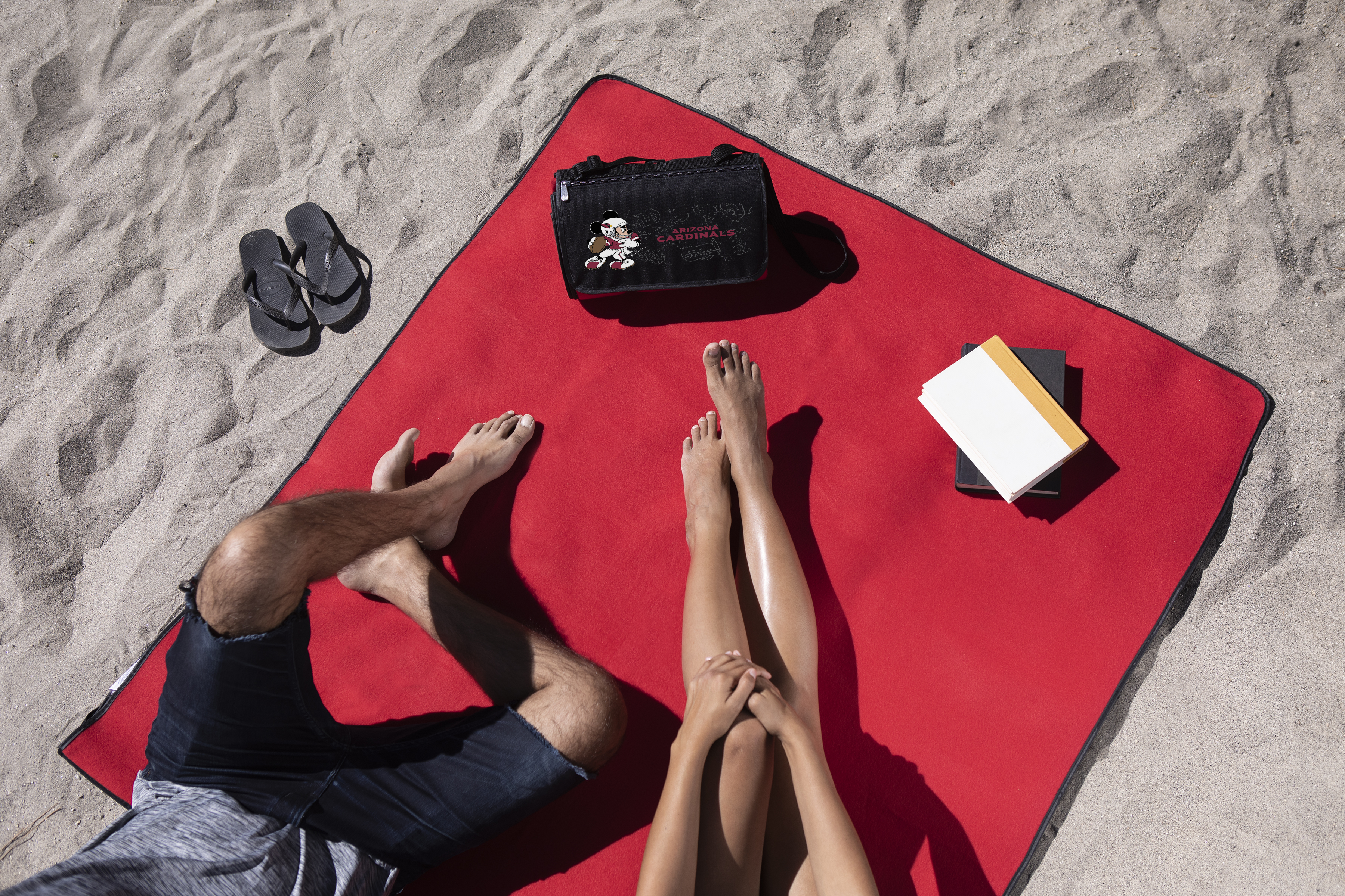 Arizona Cardinals Mickey Mouse - Blanket Tote Outdoor Picnic Blanket