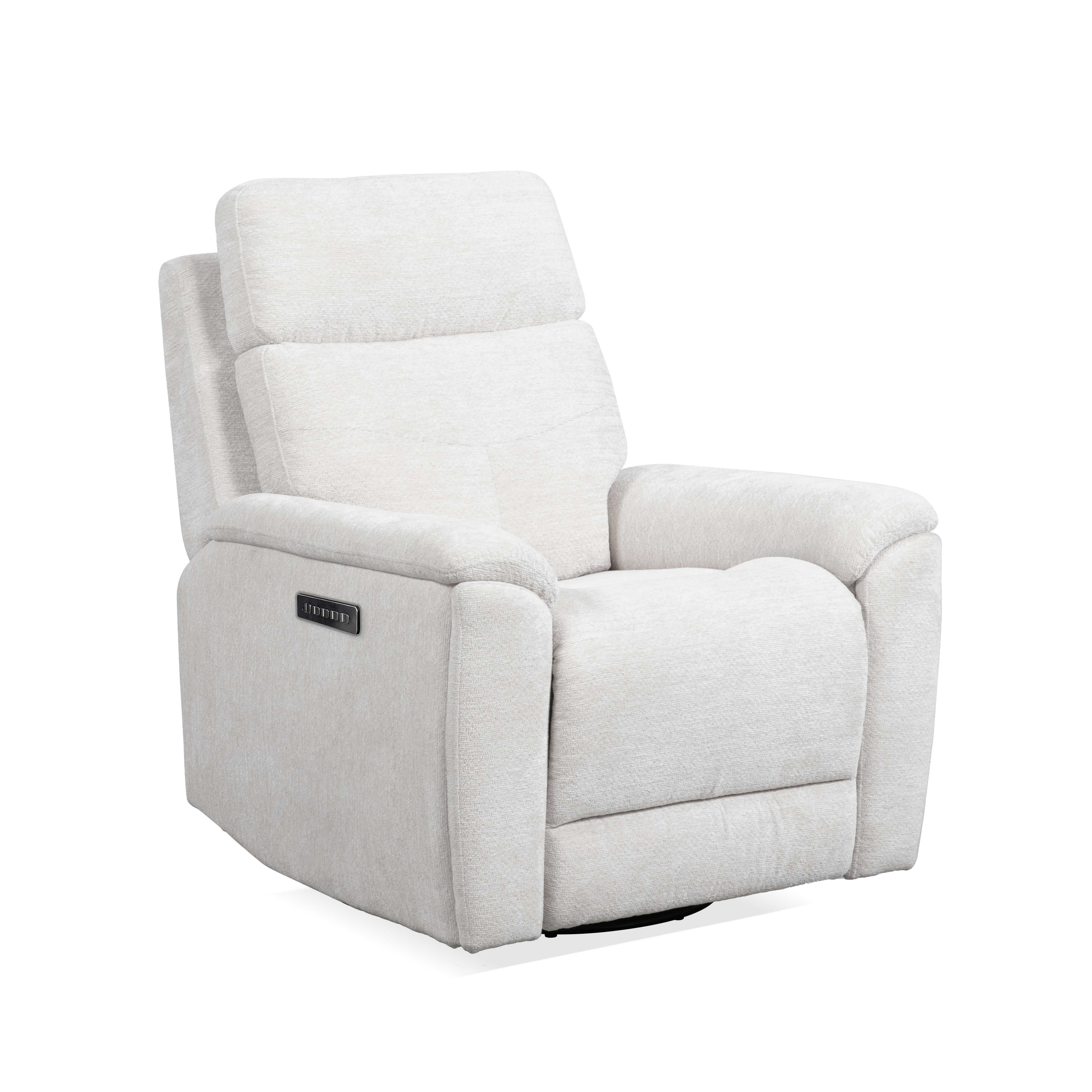 Flexsteel Refined Power Swivel Gliding Recliner with Power Headrest & Lumbar