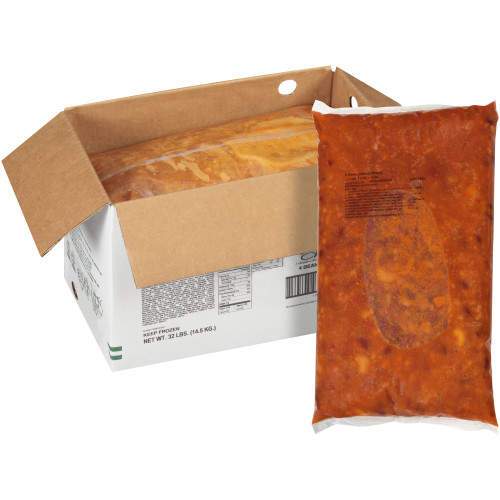  QUALITY CHEF 4 Bean Baked Beans, 8 lb. Frozen Bag (Pack of 4) 