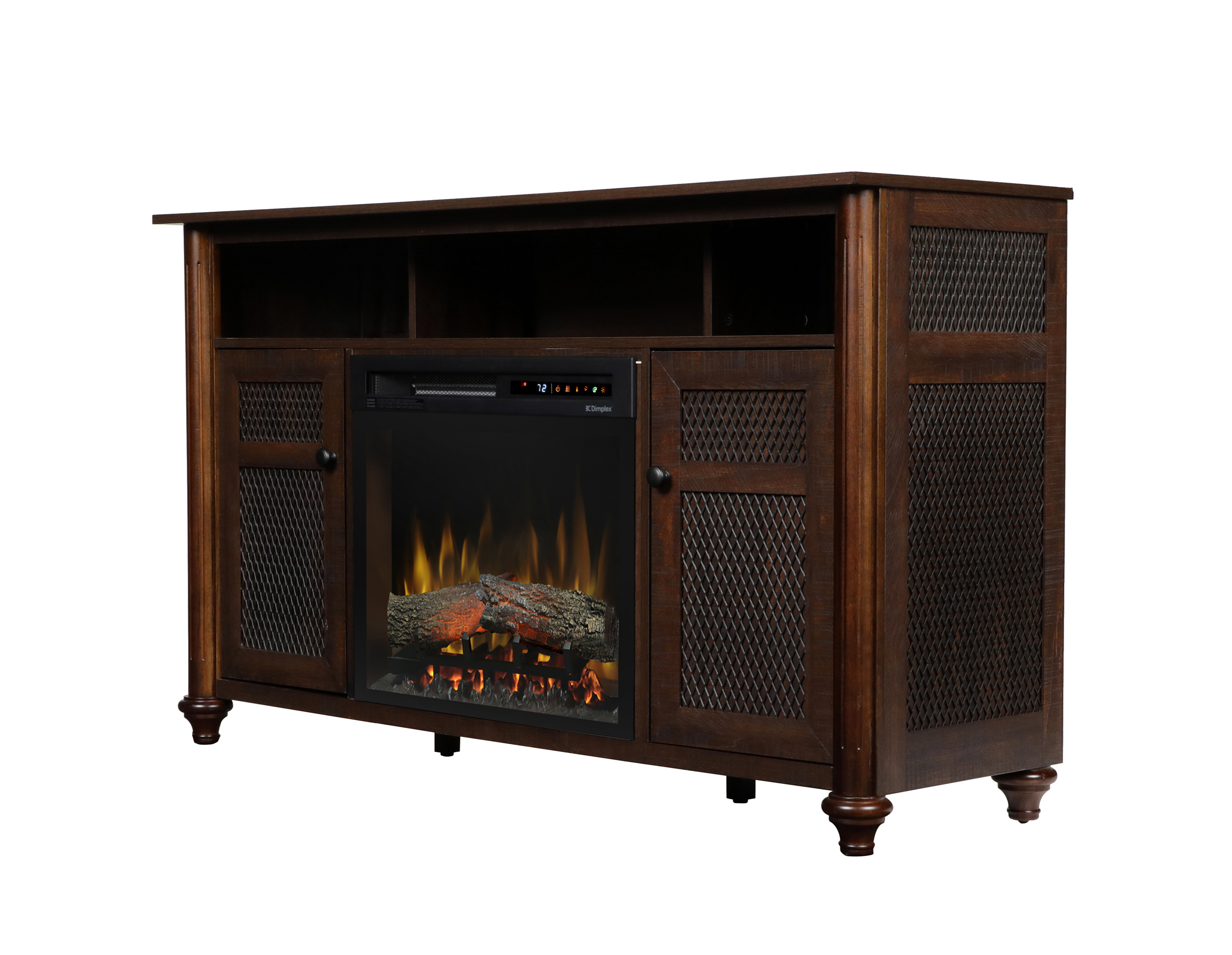 Dimplex Xavier Media Console Electric Fireplace With Logs Glen