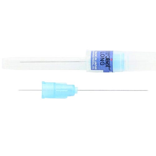 Superject™ Dental Needle, 30 G Long (32mm), Plastic Hub, Blue - 100/Box