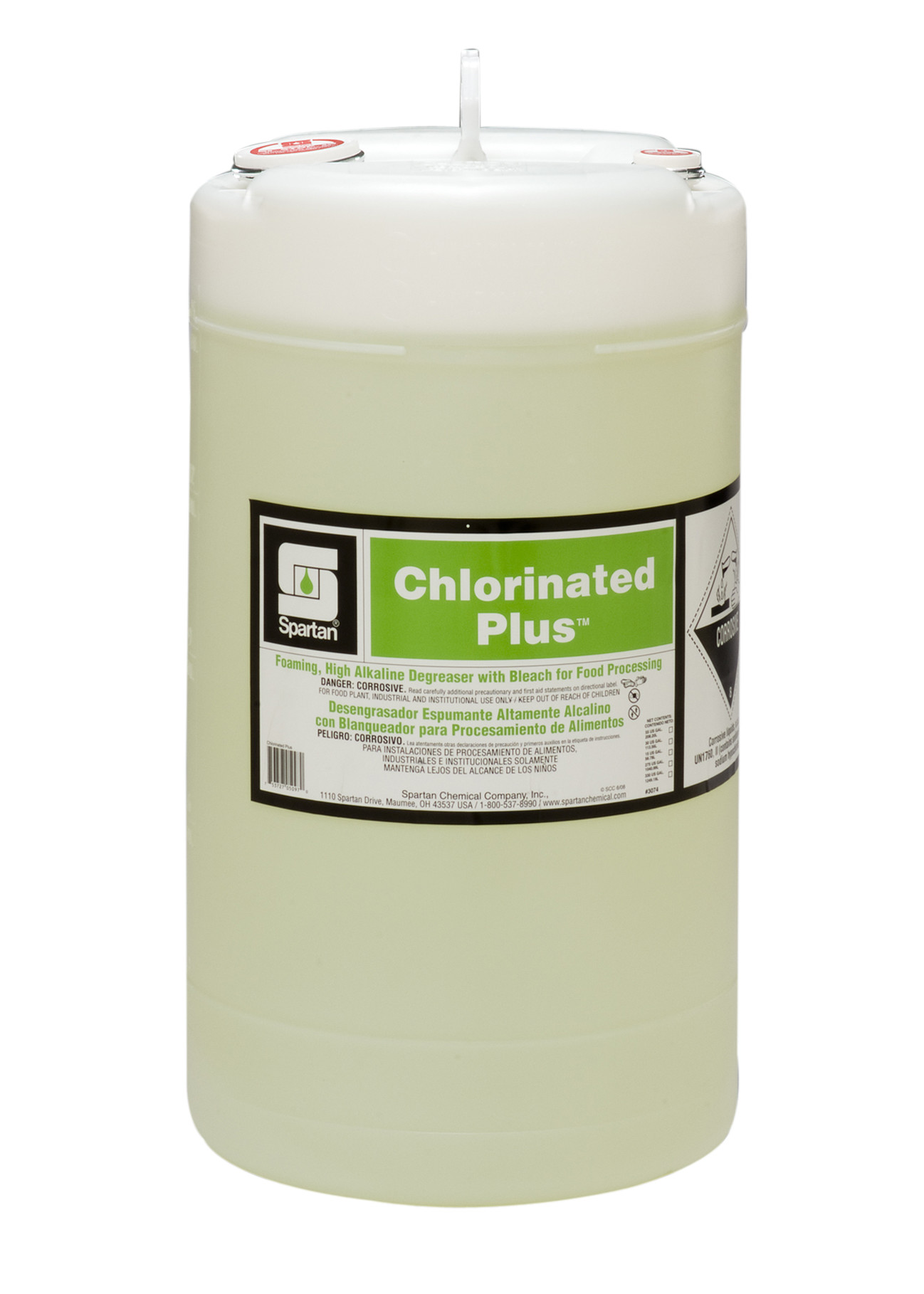 Spartan Chemical Company Chlorinated Plus, 15 GAL DRUM
