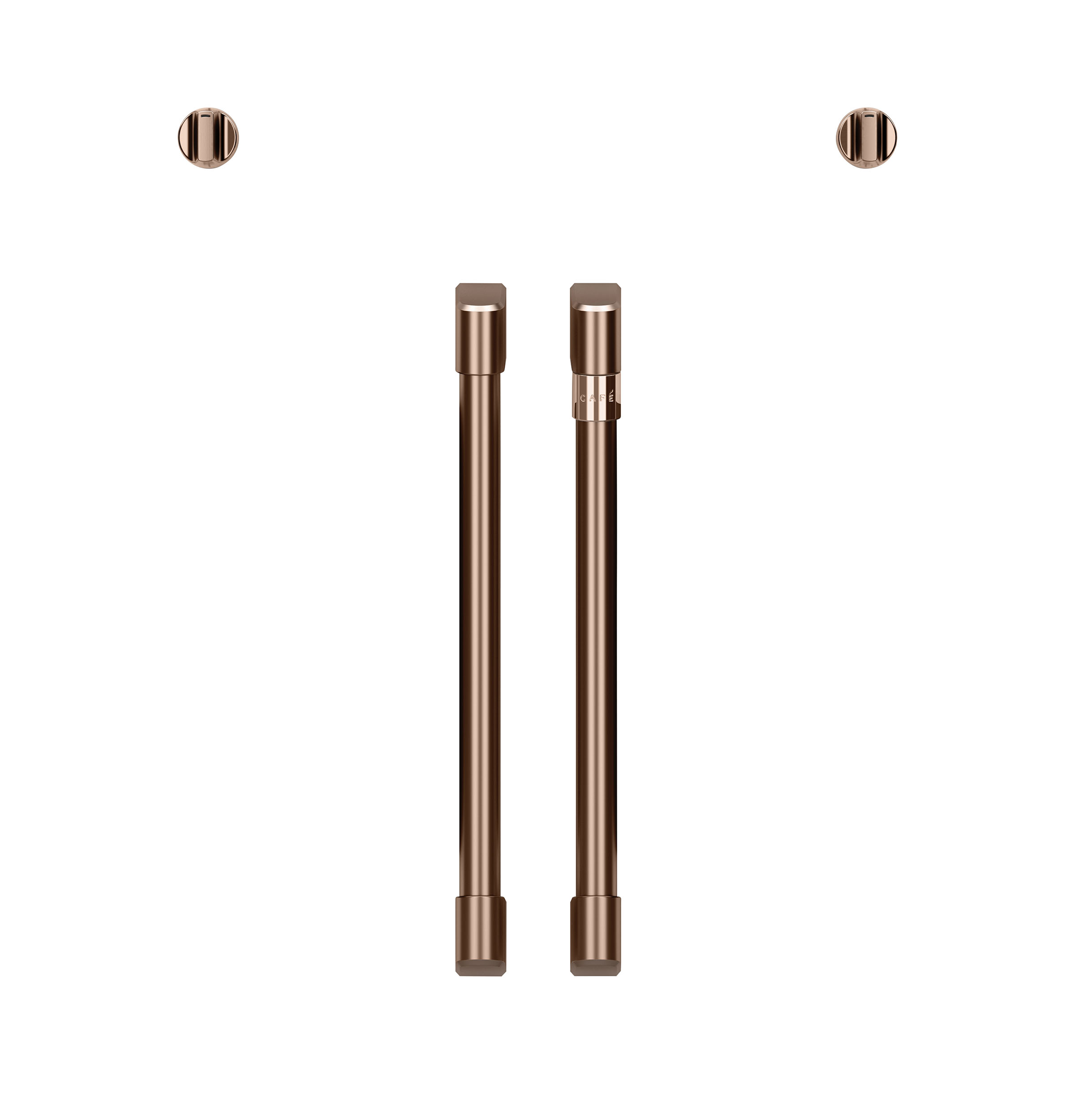 30" Width Hndl & Knob Kit for French-Dr Sgl Wall Ovens Brushed Copper For use w/ Wall Ovens — Not Connectable view 6