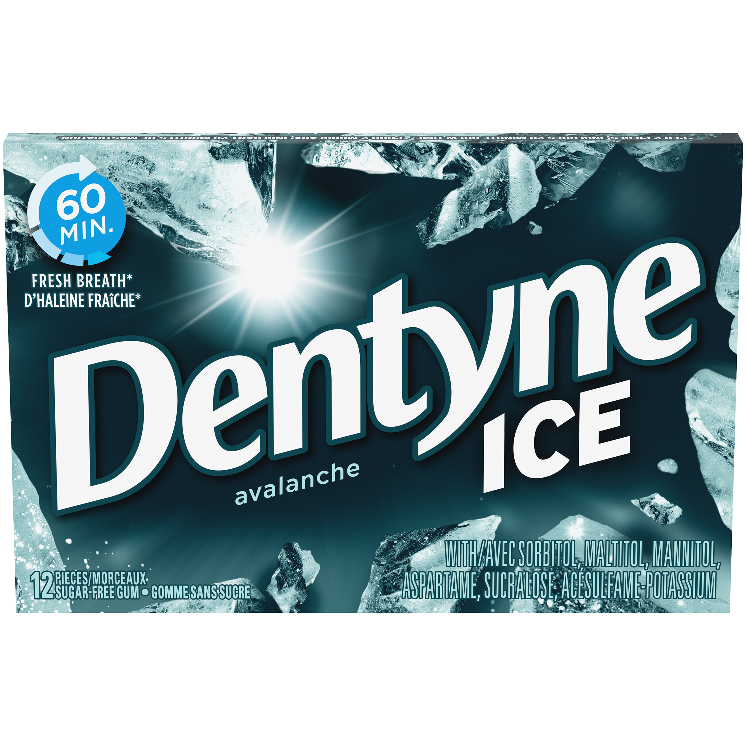 Dentyne Ice Avalanche Mint Gum 12 Count