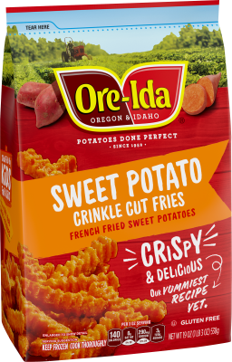 Ore-Ida Sweet Potato Crinkle Cut French Fries Potatoes, 19 oz Bag