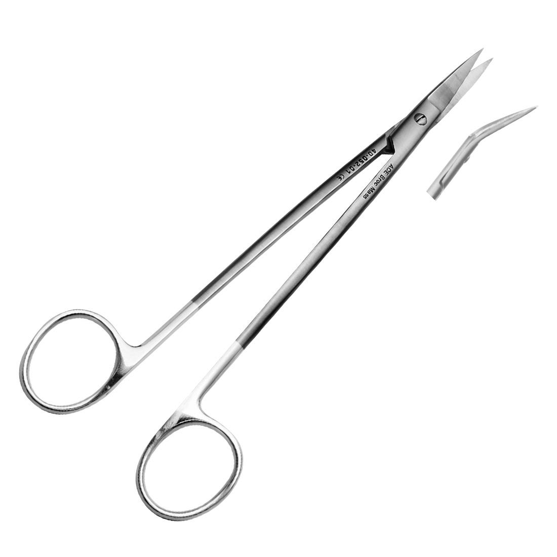 ACE #9 Dean Scissors, 1 blade serrated ,tungsten carbide tips