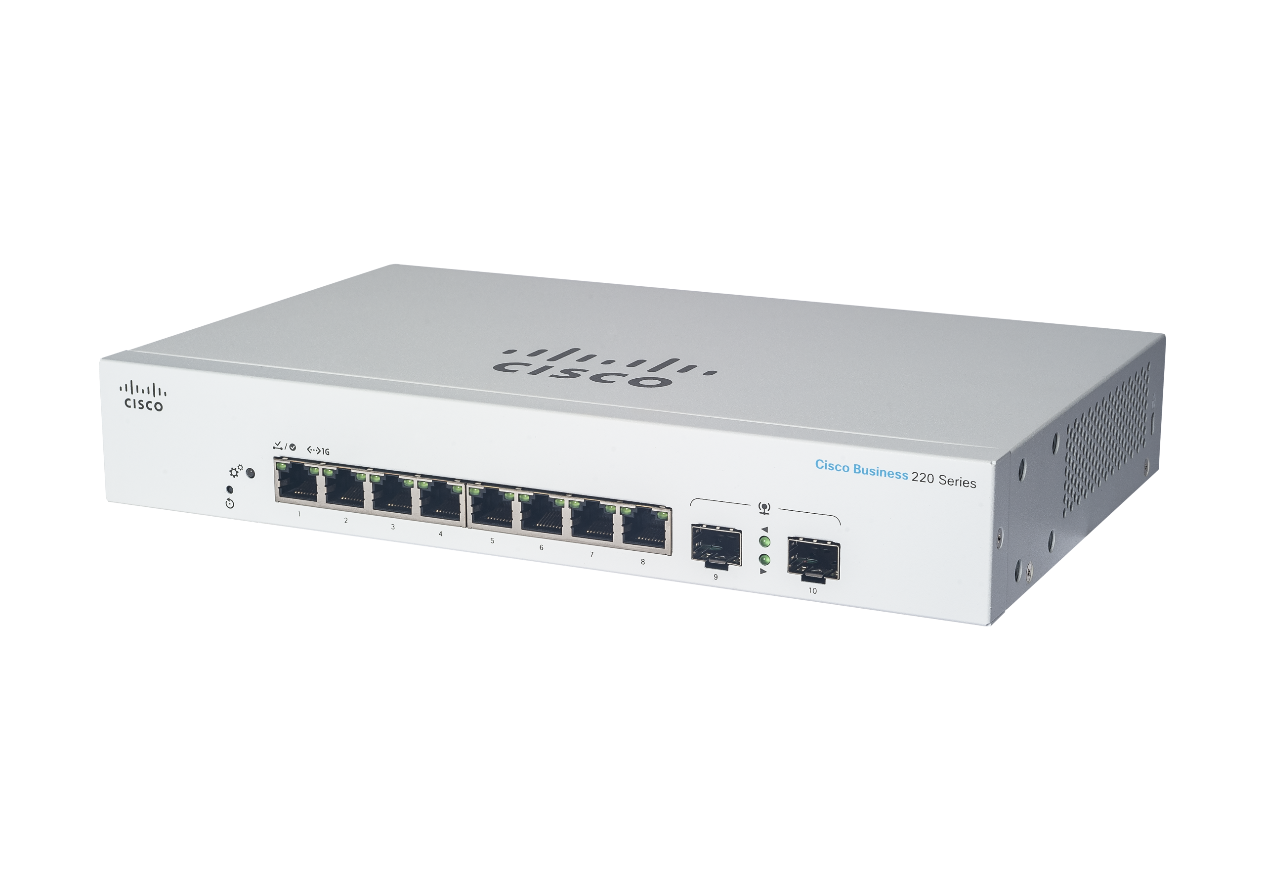 Cisco+CBS220+Smart+8+Port+Managed+Ethernet+Switch+CBS220-8FP-E-2G