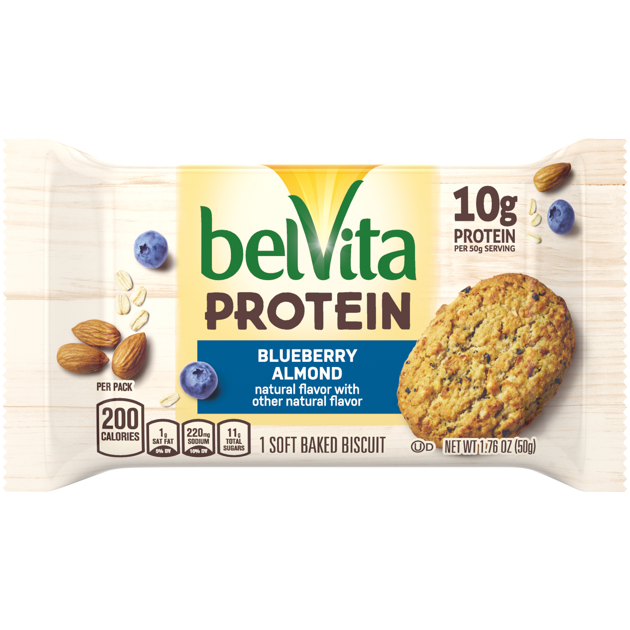 belVita Protein Blueberry Almond Breakfast Biscuits 64/1.76OZ