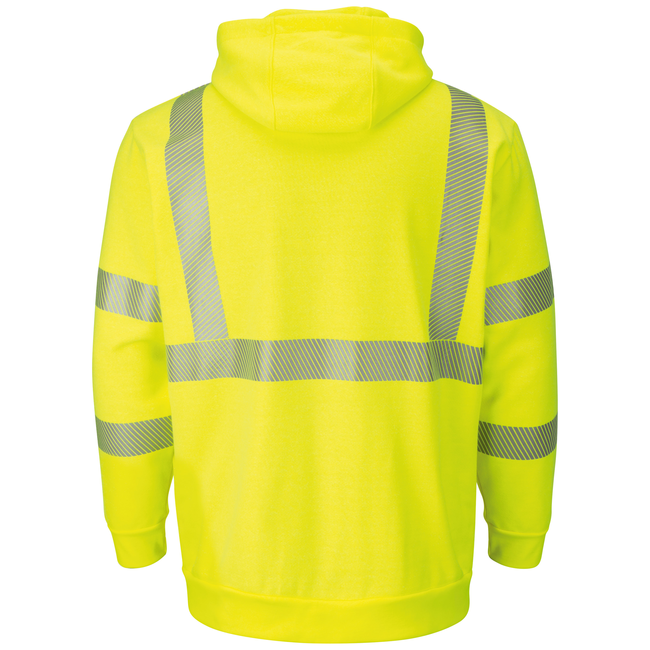 Picture of Bulwark® SMZ4 Men's Fleece FR Hi-Visibility Zip-Front Hooded Sweatshirt with Waffle Lining