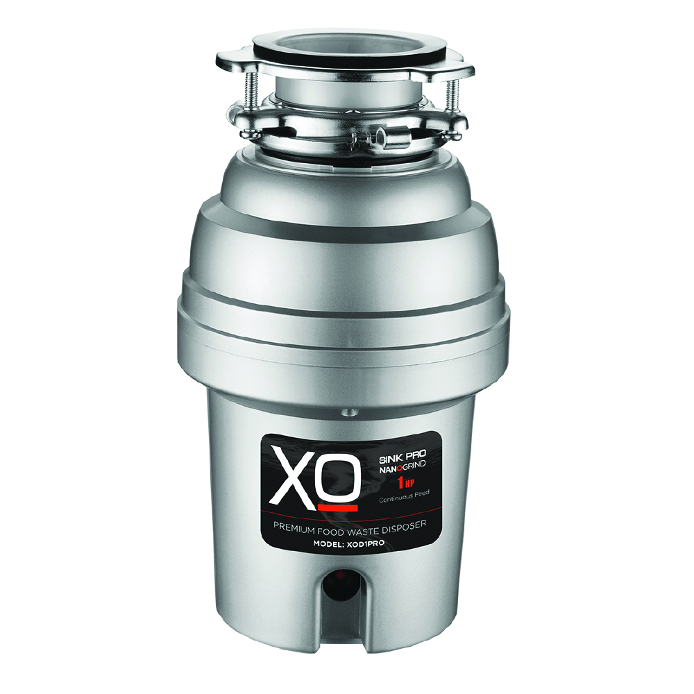 XO Appliances 1 HP Lifetime Warranty, Continuous Feed waste disposal / 3 Bolt mount