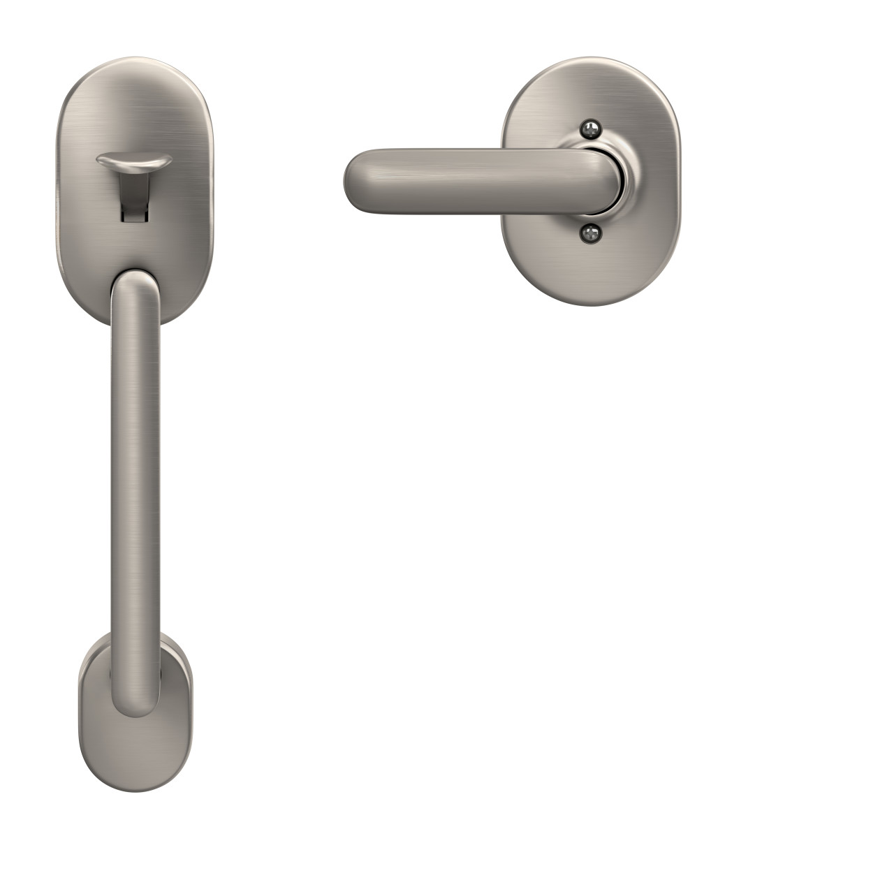 Front Entry Handle and Davlin Lever with Remsen Trim