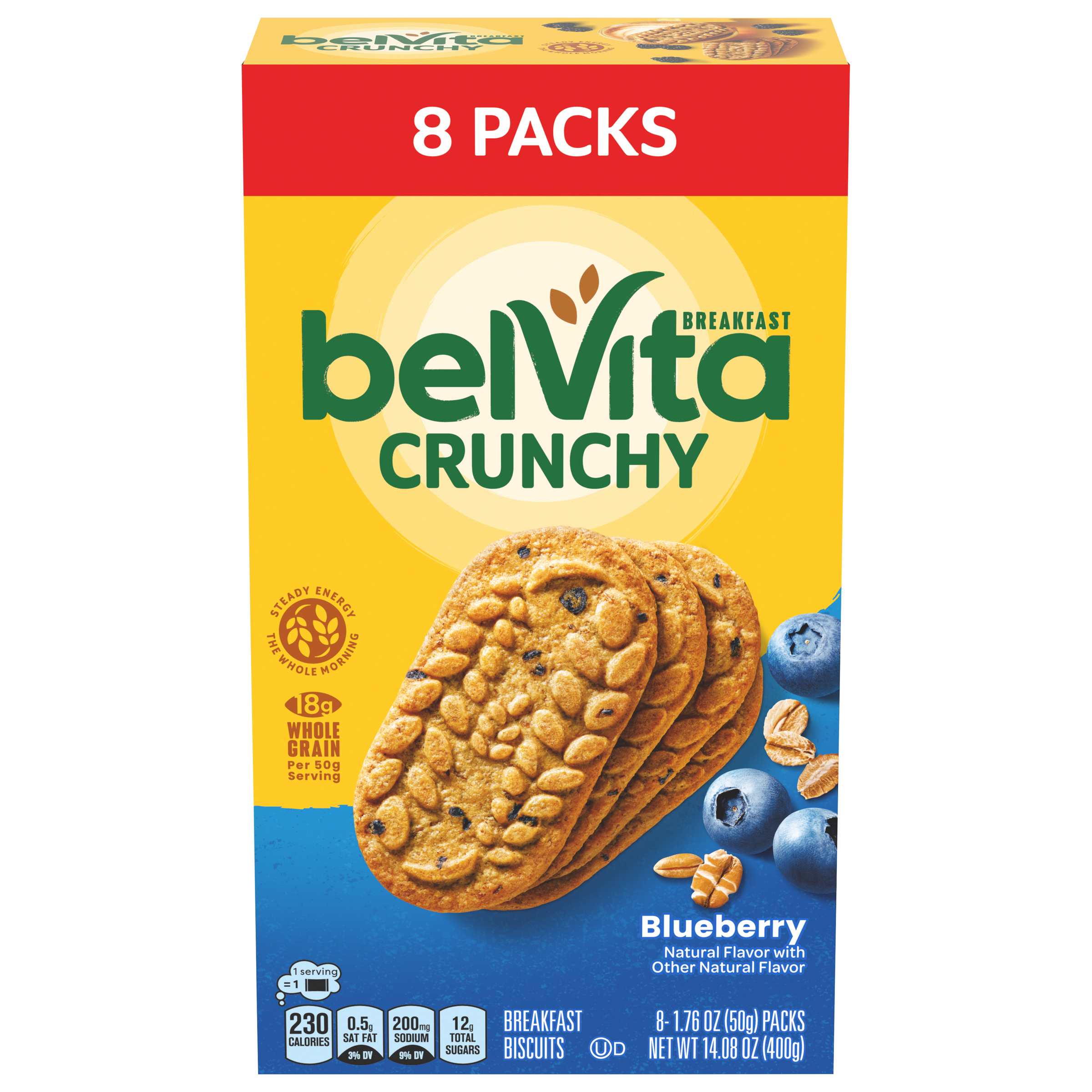 BELVITA Crunchy Blueberry Breakfast Biscuits 14.08 OZ-0
