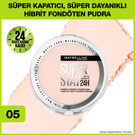 maybelline new york superstay hibrit pudra-fondöten - 05 